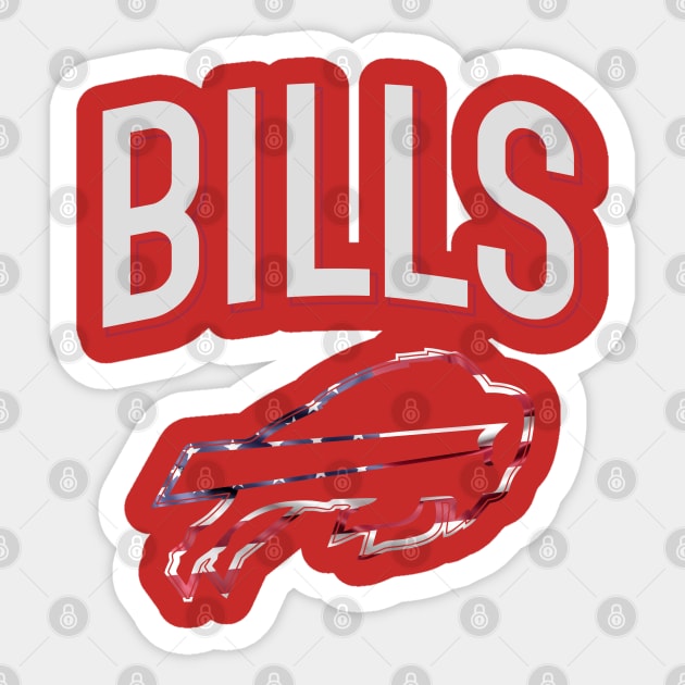 Buffalo Bills - Logo Football Sticker by Jandara